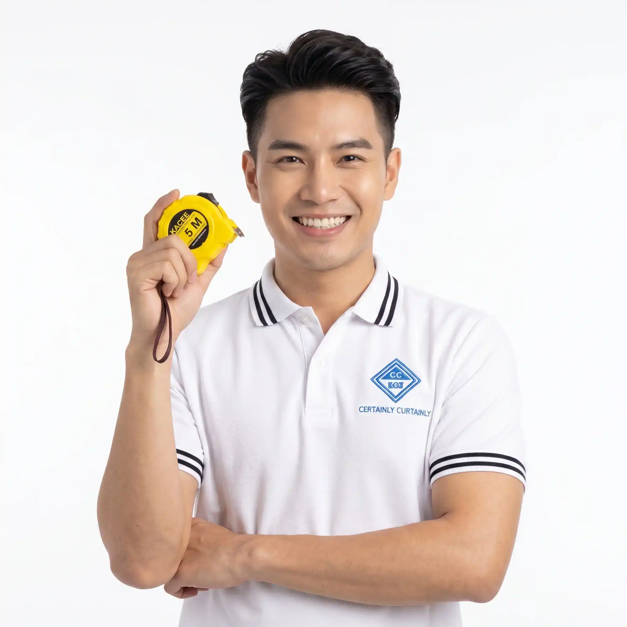 พนักงาน-ถือ-ตลับเมตร