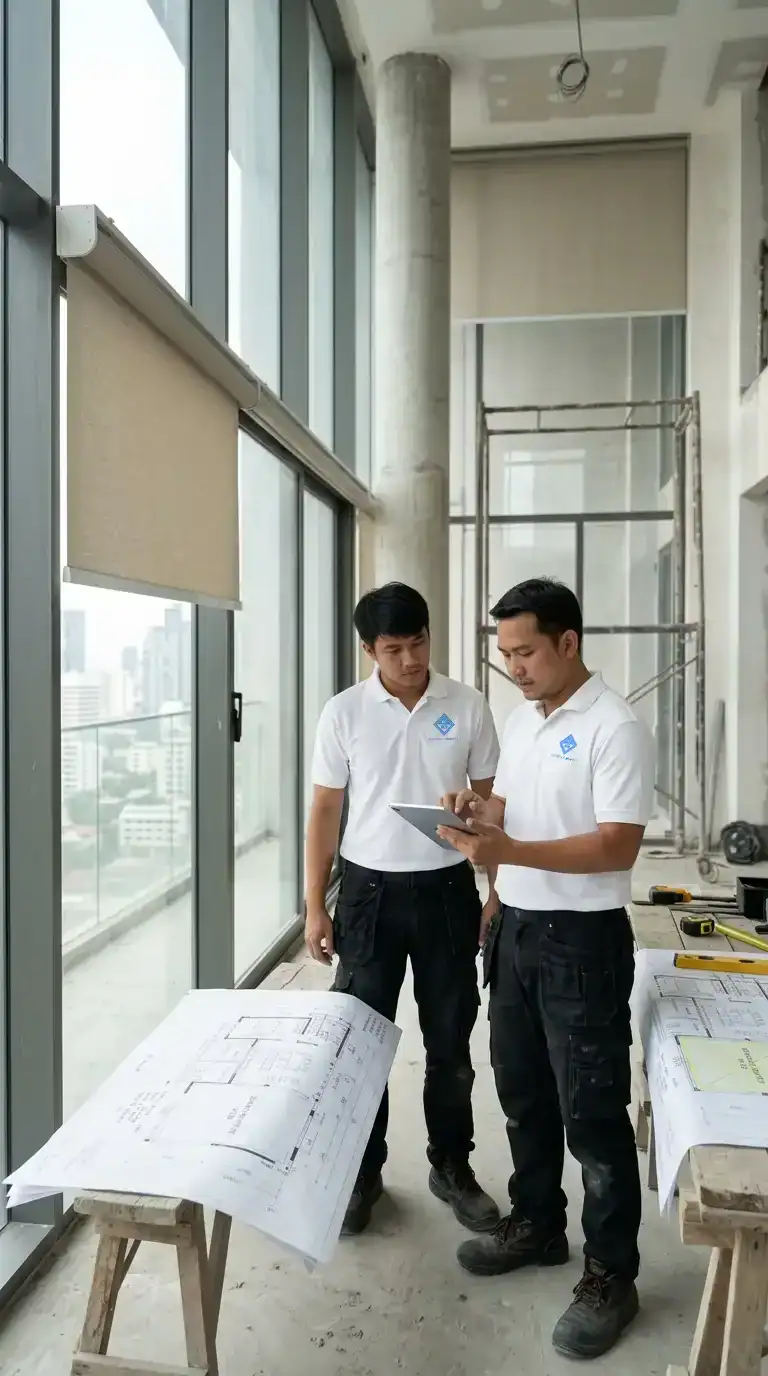ช่างติดตั้ง-ม่านม้วนมอเตอร์